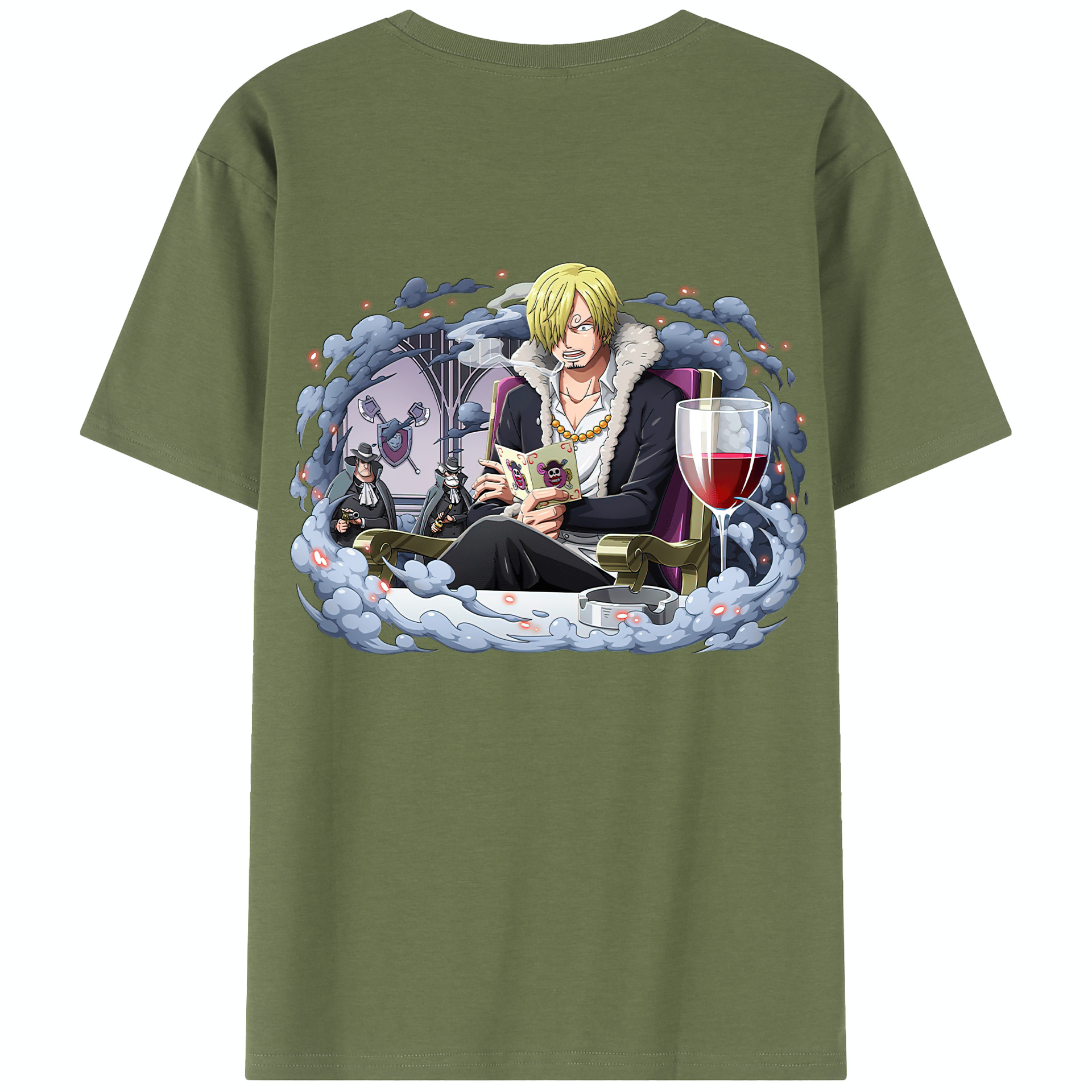ワンピース サンジ ONE PIECE Sanji 綿100％半袖Tシャツ（背面プリント）